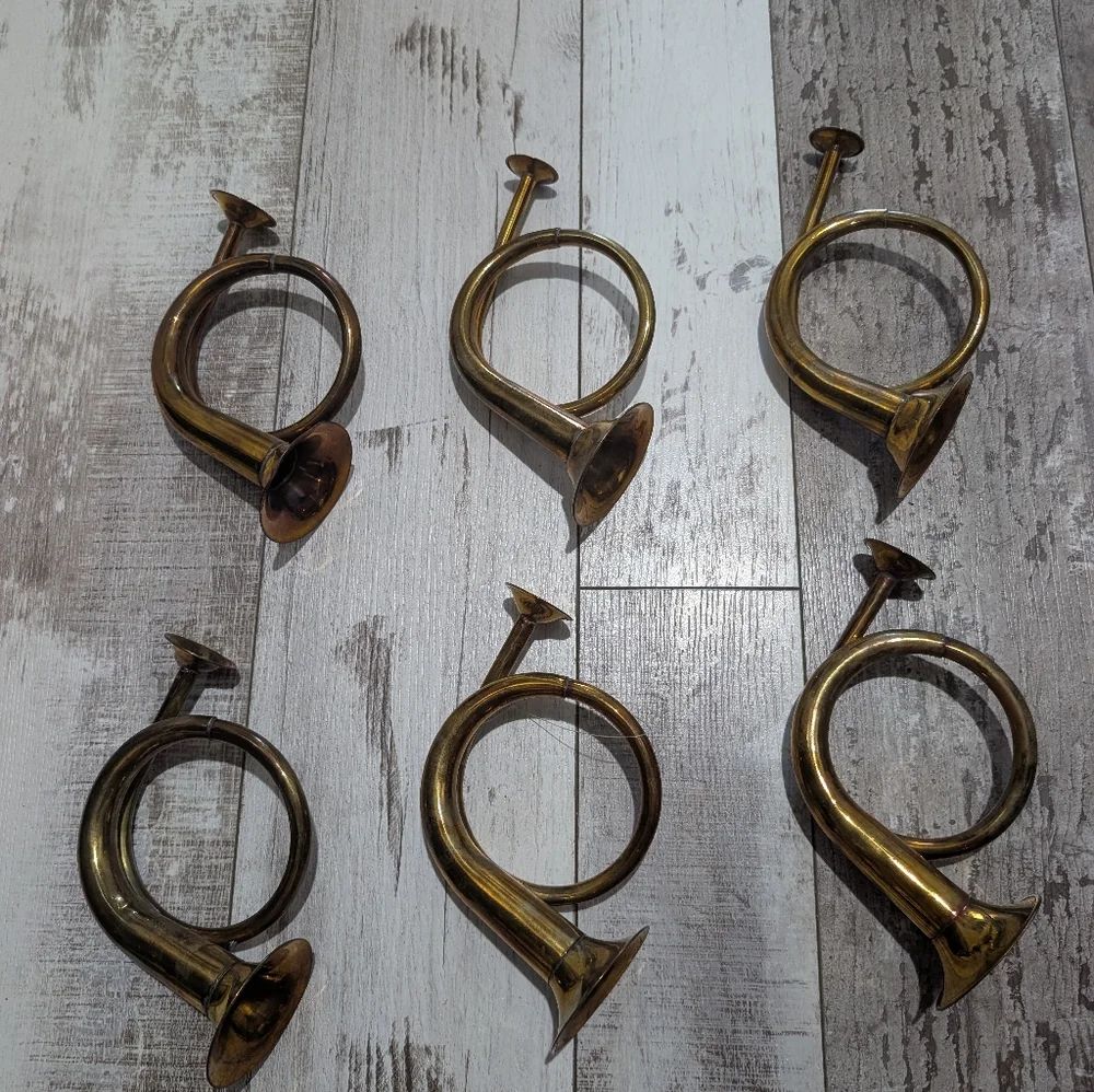 Vintage‎ Brass Wall Horn Decor7